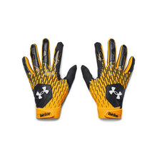UA Clean Up Batting Gloves Black/Gold Small