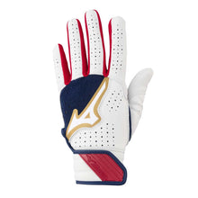 Mizuno Pro Select Faspitch Batting Gloves Navy/Red Small