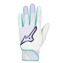 Mizuno Pro Select Faspitch Batting Gloves White/Lavender X-Small