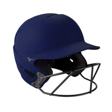 Mizuno F6 BT Helmet Solid w/ Facemask Navy Small / Medium