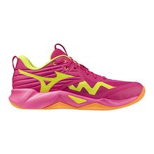 Mizuno Wave Momentum 4 Pro Women's VB Shoes Pink Tetra/Fortune Yellow 6.5