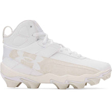 UA Harper 10 RM Jr Molded Rubber Cleats White 3