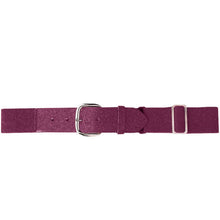 Augusta Elastic Baseball Belt Maroon