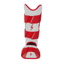 Bruce Bolt Chrome Series Leg Guard-Youth Red
