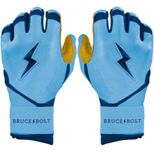 Bruce Bolt Creator Series Long Cuff Batting Gloves-Adult Carolina Blue Small