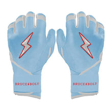 Bruce Bolt Signature Series Long Cuff Batting Gloves-Adult Happ Baby Blue Small
