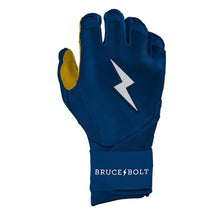 Bruce Bolt Original Series Long Cuff Batting Gloves-Youth Navy Blue Youth Small