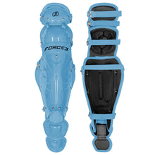 Force3 Catcher Shin Guards Sky Blue Adult