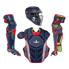 All-Star MVP Pro Adult Catching Kit Two-Tone Navy/Scarlet