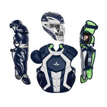 All-Star Adult System 7 CKCCPRO1XTT Two-Tone Catchers Set Navy/White