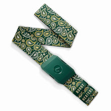 Bobby Heaters Diamond Paisley Youth Belt Green