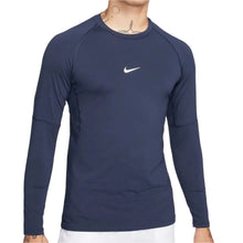 Nike Pro Men's Dri-Fit Slim Longsleeve Top Navy Blue Small