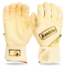Franklin Powerstrap Infinite Powerstrap Batting Gloves Vanilla/Gold Small