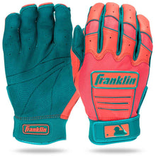 Franklin CFX Pro Hi-Lite Series Batting Gloves Teal/Coral Small