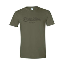Home Run Sports Throwback logo T-Shirt Military Green Small