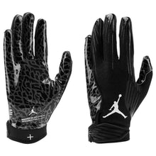 Jordan Fly Lock Football Gloves Black/Black Medium
