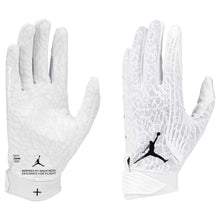 Jordan Fly Lock Football Gloves White/White Medium