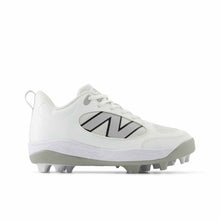 New Balance J3000v7 Youth Molded Rubber Cleats White 4 Standard