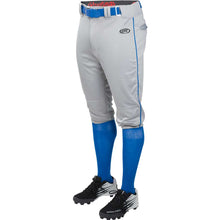 Rawlings Knicker Launch Pant with Pipe Adult and Youth Adult Small Grey/Royal