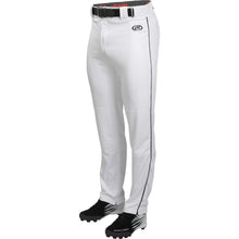 Rawlings Men's Launch Pant w/ Piping Adult Small White/Black