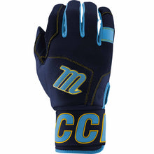 Marucci Blacksmith v2 Full Wrap Batting Gloves Columbia Blue/Navy Small