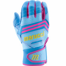 Marucci FUZN Pro Batting Gloves Carolina Blue/Pink Small