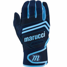 Marucci FUZN Pro Batting Gloves Navy Blue/Carolina Blue Small