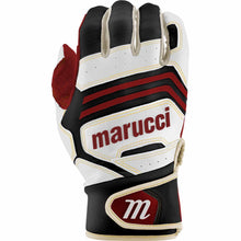 Marucci FUZN Pro Batting Gloves White/Black/Red Small