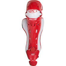 Rawlings Mach Series Leg Guards Adult Scarlet