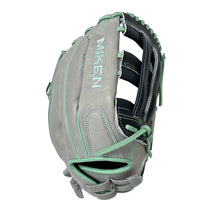 Miken Pro Series MPRO140 H-Web 14" Glove Grey/Navy/Mint Left Hand Throw (wear on right hand)