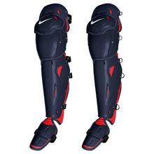 Nike Diamond Elite Leg Guards 17" Navy/Red