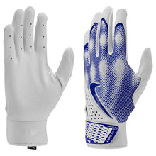 Nike Alpha Varsity Mens Batting Gloves White/Royal Small