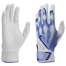 Nike Alpha Elite Mens Batting Gloves White/Royal Small