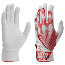 Nike Alpha Elite Mens Batting Gloves White/Red Small