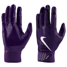 Nike Alpha Mens Batting Gloves Purple/White Small