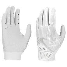 Nike Alpha Youth Batting Gloves White/Silver Small