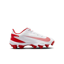 Nike Diamond Clutch Youth Molded Rubber Cleats White/Red 3.5Y