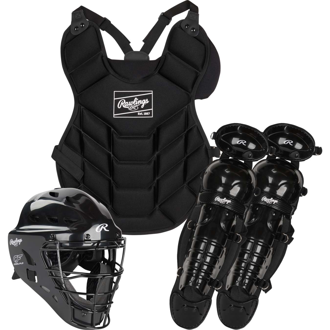 Rawlings Players Series P2CSY Youth Catcher's Set-Black