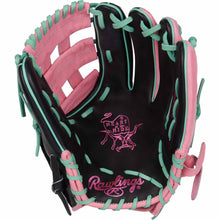 Rawlings Heart of the Hide Color Sync 9.0 PROR207-6BP Black/Teal/Pink 12.25" -RHT
