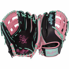 Rawlings Heart of the Hide Color Sync 9.0 PROR207-6BP Black/Teal/Pink 12.25" -RHT