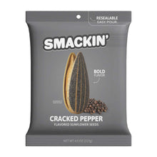 Smackin Sunflower Seeds 4oz Bag Cracked Pepper