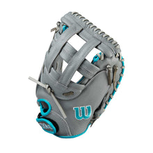 Wilson A500 Siren Fastpitch Dual Post CM Grey/Teal/White 32"-RHT