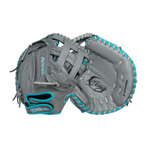 Wilson A500 Siren Fastpitch Dual Post CM Grey/Teal/White 32"-RHT
