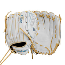 Wilson A1000 Fastpitch V125 White/CoolBlue/Blonde 12.5"
