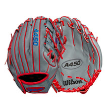 Wilson A450 H-Web Grey/Red/Royal 10.75"-RHT