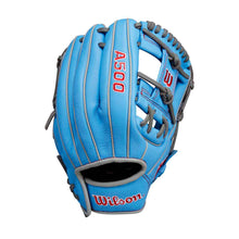 Wilson A500 H-Web Cool Blue/Grey/Red 11"