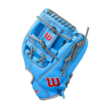 Wilson A500 H-Web Cool Blue/Grey/Red 11"
