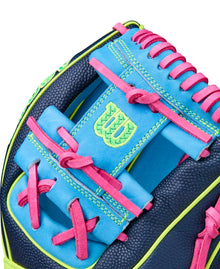 Wilson A2000 Winter 2025 1786SS Navy/Sky Blue/Optic Yellow 11.5"-RHT