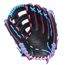 Wilson A1000 1892 Black/Flamingo/Cool Blue 12.25"