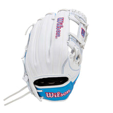 Wilson A1000 Fastpitch H12 White/Cool Blue/Red 12"-RHT